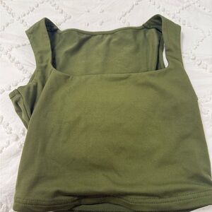 SHEIN Olive Green Tank Top